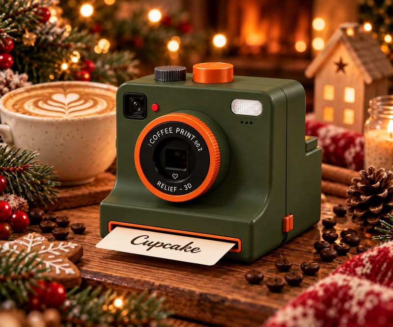 Crema Click in Olive & Orange
